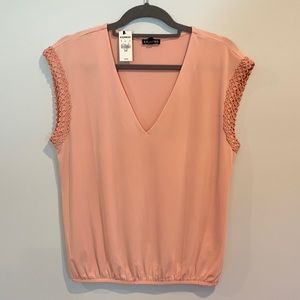 Blush Pink Blouse from Express